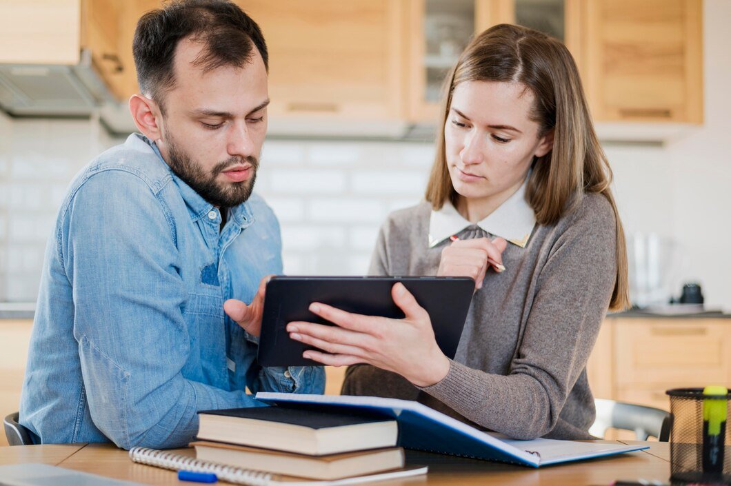 Students learning with tutor support