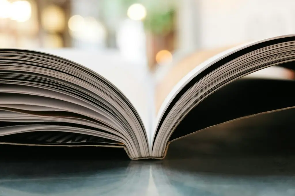 Books and learning materials arranged for study