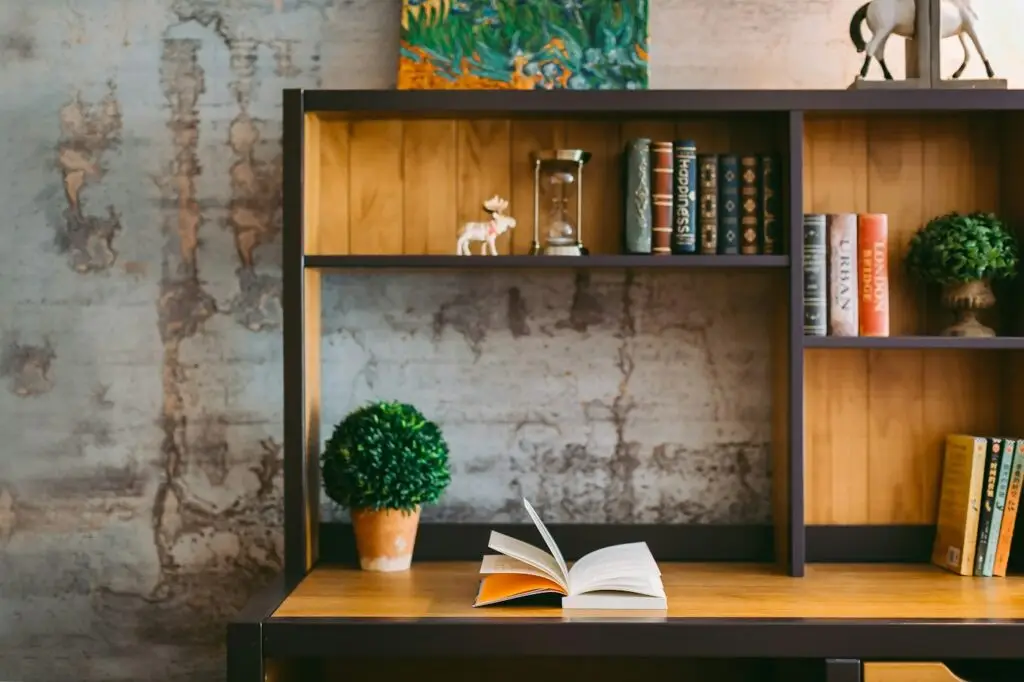 Open study book on a desk