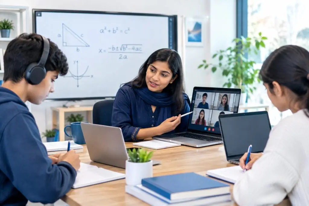 Online tutoring for students in Pakistan and the Gulf